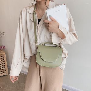 Torby wieczorowe torba na ramię Messenger Kobiet prosta torebki i torebki Pu skórzany crossbody for Women 2023 Designer Mase Saddle