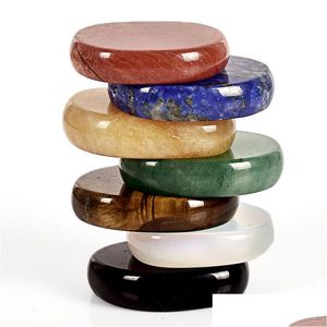 Партия благосклонна натуральный хрустальный камень драгоценный камень Colorf Chakra Yoga Power Diy ремесла для кулон