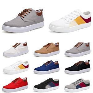 Scarpe casual da uomo firmate Scarpe da ginnastica sportive senza marca da donna Nuovo stile piatto verde Grigio nebbia Bianco Nero Rosso Grigio Cachi Blu Moda Uomo Scarpe da ginnastica all'aperto 39-47