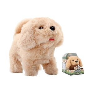 Electronic Pet Toys Talking Golden Retriever Toy Dogs That Walk And Bark Stuffed Animal Electronic Interactive Toy Walking Tail Wagging Toys For Kid 230523