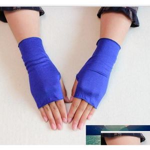 Fingerless Handskar Womens Summer Sunsn Cotton Glove Ladys Driving R074 Factory Price Expert Design Kvalitet senaste stil Origi Dhgarden Dhimp