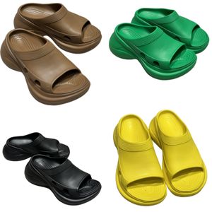 Tasarımcı Erkekler Köpük Takip Kadın Ayakkabı Toptan Fiyatı Yaz Plaj Flip Flips Kafa Sandalet Deri Deri Düz Kemer Tokalı Sandalet Otel Banyosu Kutu Boyutu 35-44