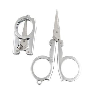 Scissors Portable Folding Simple Ancient Household Tailor Shears For Embroidery Sewing Beauty Tool Child Hand Tools Drop Delivery Ho Dhogc