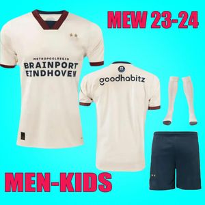 23 24 Eindhoven Away Soccer Maglie kit 2023 2024 Hazard FABIO Silva Home uomo bambini set magliette da calcio set calze thailandia