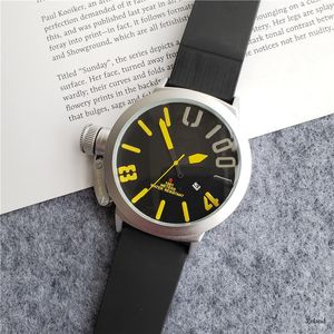 2023 New Watch Men's Leisure Diamond Watches Gold Steel Case Rubber Quartz Wristwatch STRAP MALE RELOGIO MASCULINO UB2