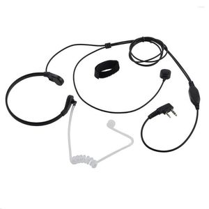 Walkie Talkie 2pcs extensível ptroat microfone microfone fone de ouvido para Baofeng CB Rádio UV-5R 8W UV-5re UV-B5 GT-3