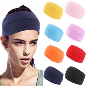 Frauen Yoga Elastische Turban Haarband Stirnband Sport Stirnbänder Headwrap Baumwolle Sport Stirnband Unisex Sport Schweiß Schweißband