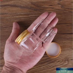 12 sztuk 50 ml 47*50*34 mm szklane butelki ze złotymi aluminiowymi pokrywkami przyprawy pigułki kontenerowe cukierki fiolki na prezent ślubny