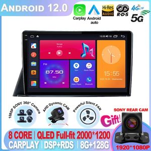 Android 12 Navigation Car Radio For TOYOTA SIENTA 2019-2021 Multimedia wireless Carplay 360 cam QLED IPS Screen DSP Android auto-2