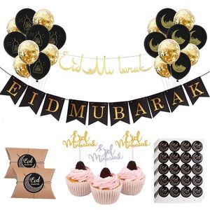 Inne imprezy imprezowe Eid Mubarak Banner balony Ramadan Kareem Dekoracja muzułmańska islamska festiwal