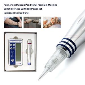 Tattoo Machine Professional Lip Brow Eyeliner Shader Kit Embroidery Permanent Digital Makeup Pen Charmant 2 Gun 230522