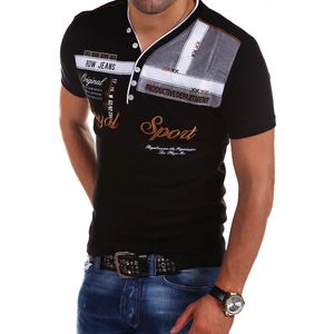 Polos masculinos cultivando a camisa de pólo de manga curta 230522