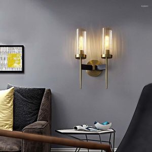Duvar lambaları Siyah Accon Fener Sconces Oda Işıkları Rustik Kapalı Lamba Modern Yatak Odası Dekorasyon