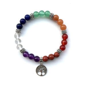Bransoletki z koralików Bransoletki Kamienne Bransoletki Yoga Moc Creative Gift Upuszczenie dostawy biżuterii DH54I