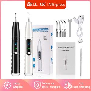 Oral Irrigators Ultrasonic Dental Cleaner Dental Calculus Scaler Electric Sonic Oral Teeth Tartar Remover Plaque Stains Cleaner Teeth Whitening G230523