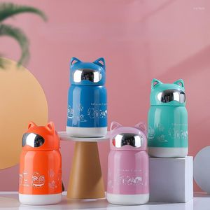 Water Bottles 380ML Simple Cartoon Glass Fashion Lovers Creative Cup High Temperature Anti Scald Cover Portable