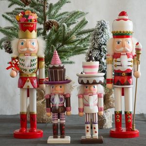 Dekorativa föremål Figurer Jul Nutknäppare Soldat Miniature Decor Ice Cream Sweetheart Creative Nutcracker Puppet Figur Födelsedagsår present 230523
