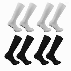 Мужские носки мужские носки спортивные дела White Black Black Dongables Rungling Baskling Basketball Hockey High Tube Grip