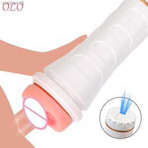 Masturbators Penis Pump Erotic Sex Toys For Men Sex Machine Sexy Flashlight Shape Big Male Masturbation Cup Vagina Real Pussy L230518