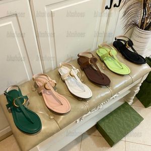 SANDALO INFRADITO DOPPIA G DONNA Infradito classico da donna Sandalo piatto da 5 mm di altezza 746030 Scarpe da spiaggia estive Italia Pantofole di lusso