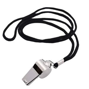Party Favor Stainless Steel Whistle Outdoor Survival With Lanyard Competition Training Supplies Drop Delivery Home Garden Festive Eve Dhfeu