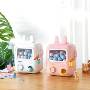 Dekorativa föremål Figurer Kid Creative Piggy Bank For Girl Söt Intressant Machine Bank Save Candy Mystery Box Money Birthday Tirelire Home Decor R231005