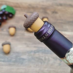 Ny Acorn Mini Wine Bottle Stopper Silicone Pine Cone Champagne Stopper Hushåll Röd vinpropp Vinproppar Cap