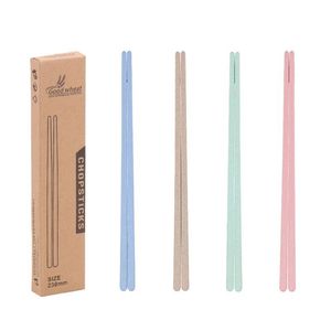 Chopsticks Solid Color Wheat St Environmentally Friendly Nonslip Plastic Household Square 23Cm Drop Delivery Home Garden Kitchen Din Dhmbs