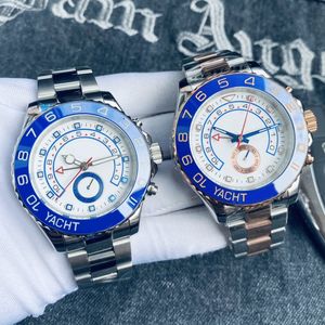 Orologio da uomo orologi di lusso firmati movimento scorrevole da 42 mm cinturino in acciaio inossidabile meccanico automatico luminoso movimento impermeabile orologi da uomo YACHT s