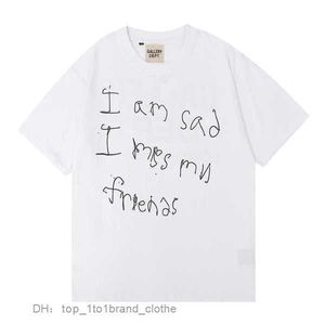 Galeria de roupas de designer de moda Departamento Tees Tshirt Estou triste, senhorita, minha amiga imprimida, camiseta de manga curta mz8a kiyi kiyi