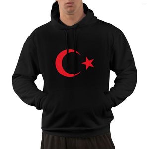 Men's Hoodies 95% Cotton Emblem Of Turkey Country Flag Warm Winter Pullover Hoodie Men Women Unisex Hip Hop Style Sweatshirt