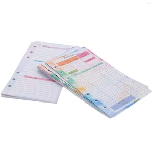 Present Wrap -mapp Notepad Budgetpåfyllningar Papper Portabla kostnader Spårning Notbok Kontantplanering