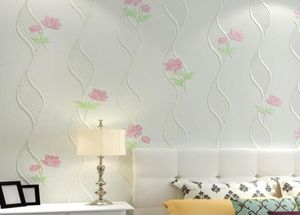 Luxe 3D wallpapers voor muren Europese stijl Damascus Bloemen behang Roll Nonwoven Wallpaper Flowers For Bedroom Achtergrond4764745