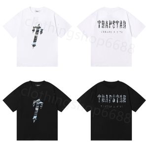 Męskie Trapstar T Shirt Designer koszule dla mężczyzn graficzne koszulki z krótkim rękawem