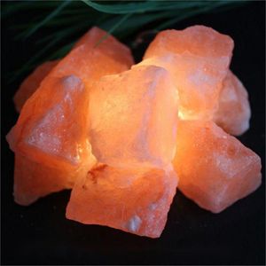 Jewelry 500G Nature Stone Himalayan Salt Block Crystal Salt Block DIY Salt Lamp Salt Room Sweat Steam Room With HandSelected