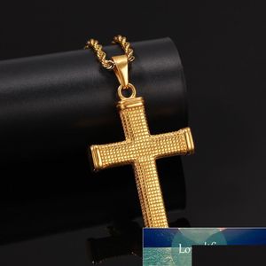 Colares de pingentes Colar colar cruzado aço inoxidável colormorador de ouro elegante judeu judeu para homens corda Chain Chain Hip Hop Dhgarden dhnlk