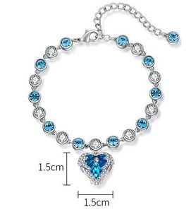 Bracciali YTF1373 Orecchini in argento sterling con perle nuziali e zirconi, orecchini e bracciale per amanti dei cristalli