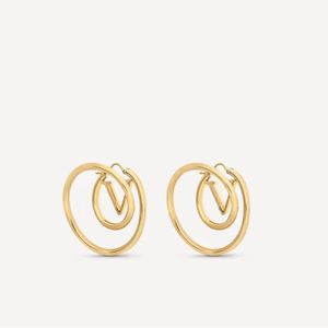 Designer Gold Vintage Earrings Letter Earring For Women Study Earrings Classics Hoop Earring Luxury Luxury Jewelry Lady Gift