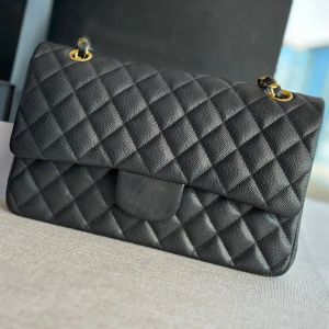 9A Designer-Taschen Original Caviar Crowhide Echtleder Flap Bag Diamond Lattice Handtaschen