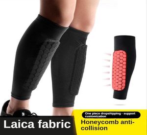 Elbow Knee Pads Soccer Shin Guards Outdoor Sport Honeycomb AntiCollision Protection Leg Guard Socks Shank Protector Protege Tib5193651