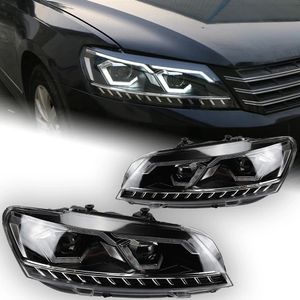 Bilstyling för VW Passat B7-strålkastare 20 11-20 16 LED-strålkastare DRL HID HEAD LAMP BI XENON PROJECTOR LINS