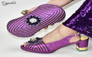 Wholedress Shoes Sky Blue High Heel Sandalen met tas Elegant Afrikaanse en handtas ingesteld voor Party2038846