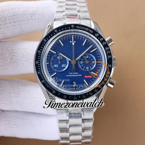 New 44mm Moonwatch 311.90.44.51.03.001 VK Quartz Chronograph Mens Watch Blue Dial Stainless Steel Bracelet Stopwatch Gents Watches TWOM Timezonewatch E463a5