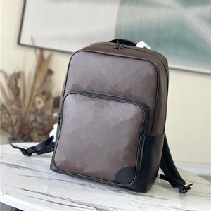 Designer Luksusowe torby M45335 Dean Backpack Macasser skórzany BA Daypack Macassar Brown 7a Najlepsza jakość