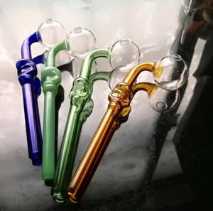 Tubi di fumo Narghilè Bong Glass Rig Oil Water Bong Scheletro colorato Vaso curvo