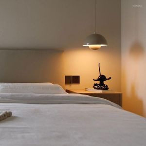 Lampade a sospensione Fungo Bocciolo di fiore LED Scrivania Notte per comodino Ristorante Camera da letto Lampadario semplice e moderno con decorazione