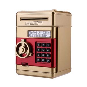 Dekorativa objekt figurer elektroniska spargris Bank Safe Box Money Boxes for Children ATM Password Pengar Box Cash Coin Saving Box ATM Machine Xmas Gifts G230523