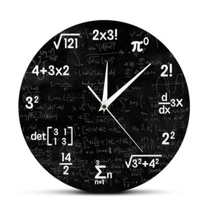 Reloj de pared de matemáticas, reloj de matemáticas, regalo de graduación, regalos para niños, fórmulas matemáticas, iconos, reloj de pared, decoración de aula, regalo para profesor 26541261