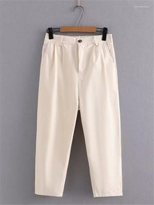 Pantaloni Taglie forti Abbigliamento da donna Pantaloni Stretch Vita Tinta unita Poliestere Senza Per donna obesa Indossare in primavera