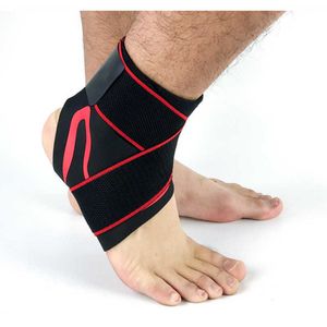 Supporto per caviglia 1 staffa di supporto bendaggio compressivo elastico per caviglia protezione del piede per la corsa pallacanestro pallavolo protezione avvolgente P230523